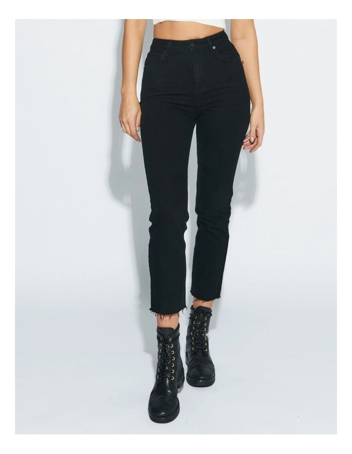 94 High Slim Dead Of Night Jean in Black image 3