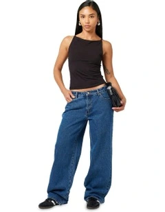 99 Low Baggy Petite Jeans in Blue