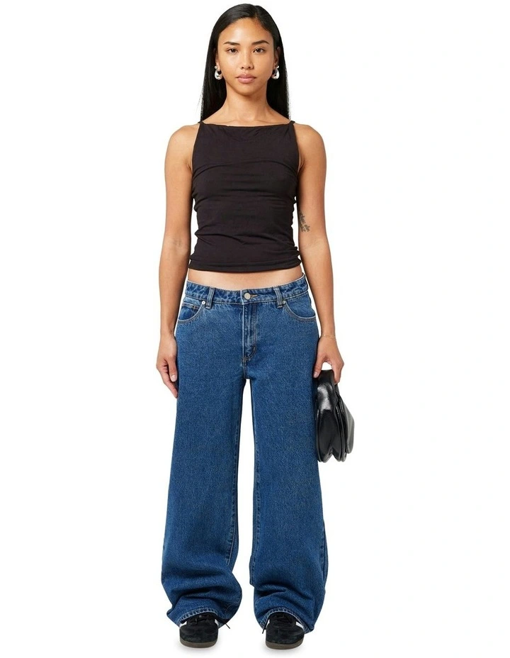 99 Low Baggy Petite Jeans in Blue image 3