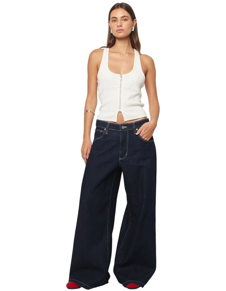 99 Low Mega Baggy Nicky Jeans in Blue image 1