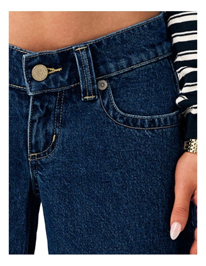 Super Low Wide Petite Tara 00 Pant in Blue image 6
