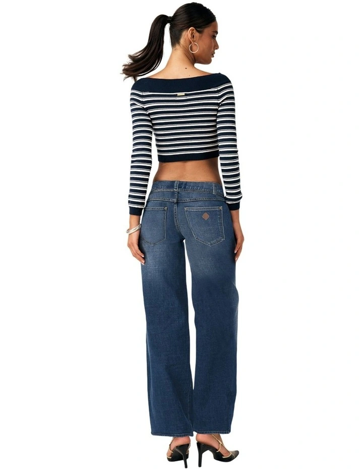 99 Low and Wide Jean in Blue image 2