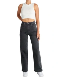 94 High & Wide Jean in Black