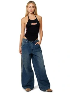 99 Low Mega Baggy Melanie Pant in Blue