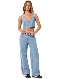 95 Mid Baggy Ariane Worker Pant in Blue