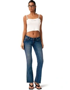 00 Super Low Kick Tall Petra Jeans in Blue