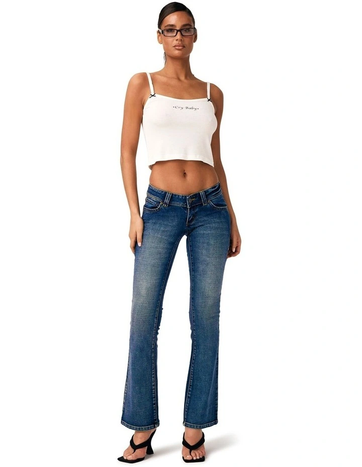 00 Super Low Kick Tall Petra Jeans in Blue image 2