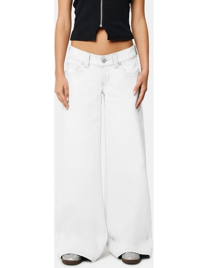 00 Super Low & Wide Pant in White image 1