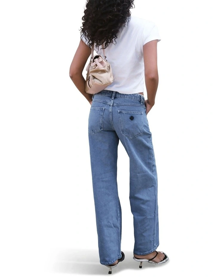 99 Low Baggy Selena Lace Recycled Jeans in Blue image 4