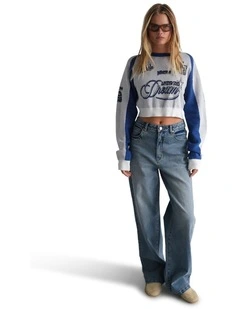 Living The Dream Knit Jumper in Blue