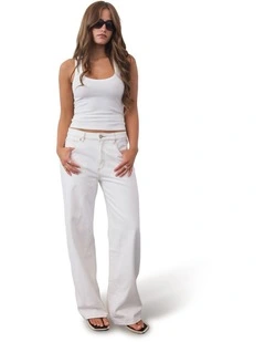 95 Mid Baggy Petite Porcelain Recycled in White