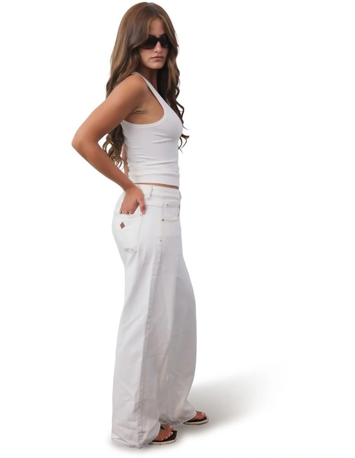 95 Mid Baggy Petite Porcelain Recycled in White image 3