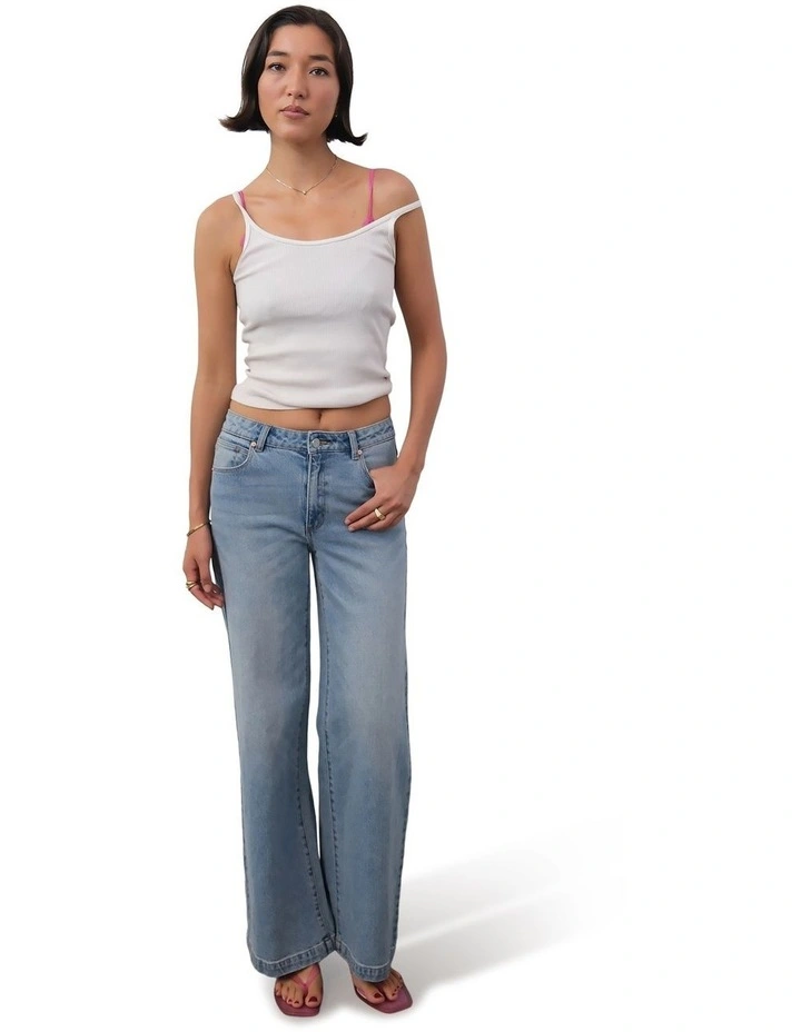 95 Mid & Wide Tall Stevie Jeans in Blue image 1