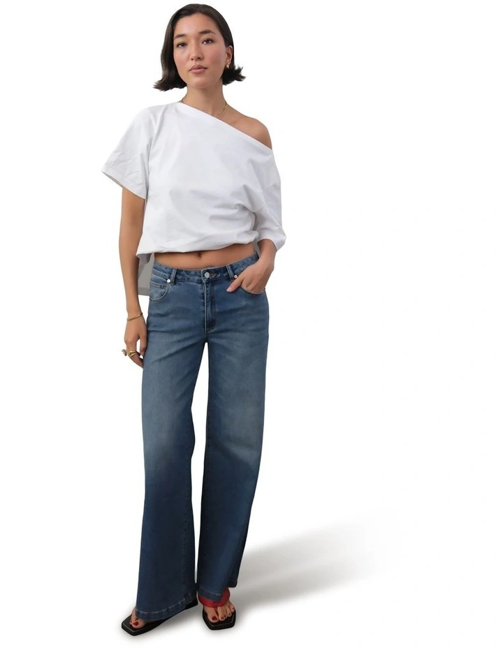 95 Mid & Wide Tall Petra Jeans in Blue image 1