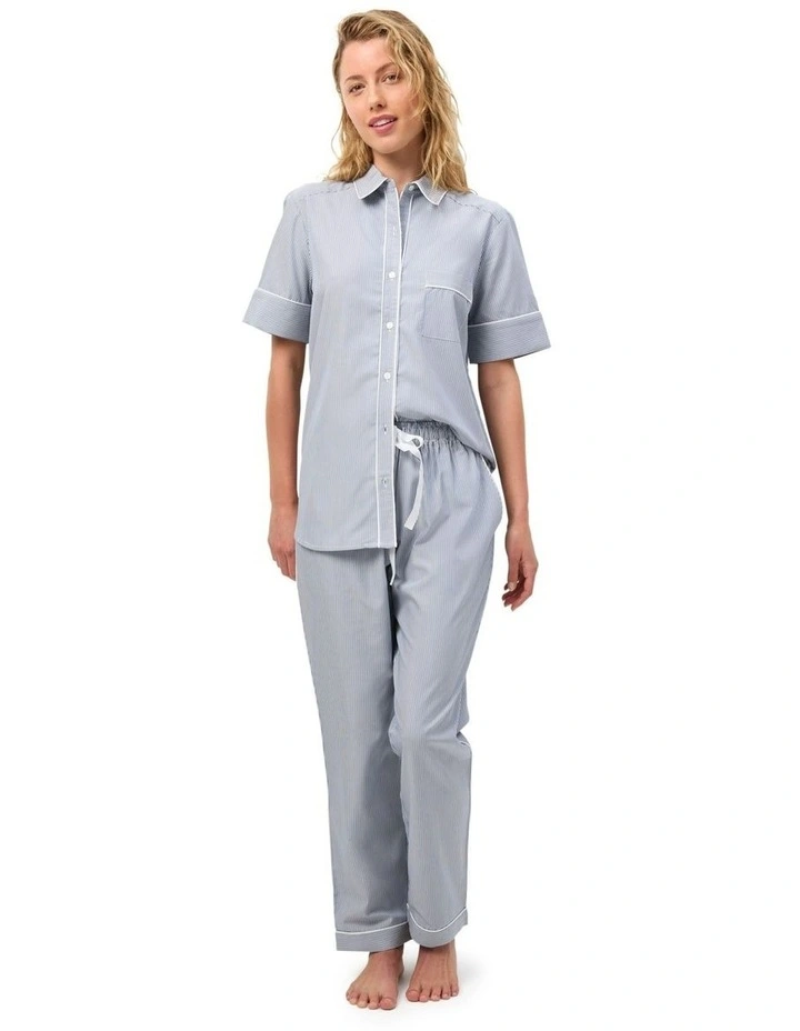 Moon Pyjama Set Short in Blue image 1