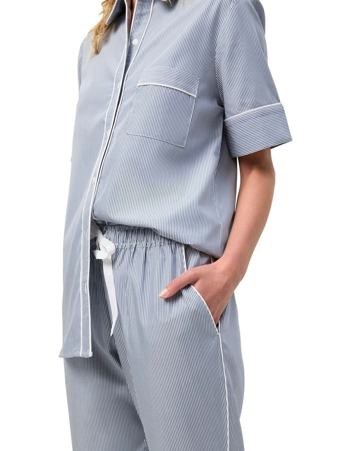 Moon Pyjama Set Short in Blue image 2
