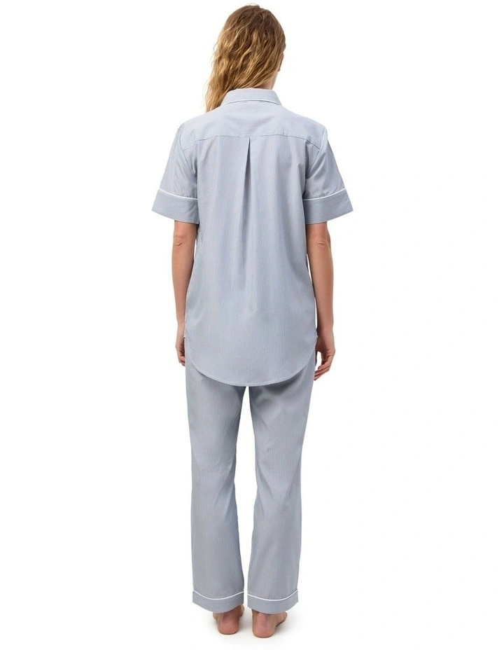Moon Pyjama Set Short in Blue image 3