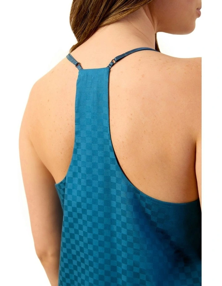Azure Camisole Boxer Set in Teal image 3
