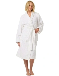 The Wanderluxe Robe in White