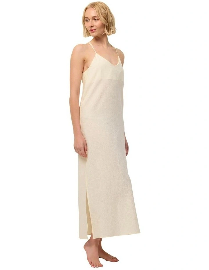 Limoncello Long Slip Dress Camisiole in Lemon image 1