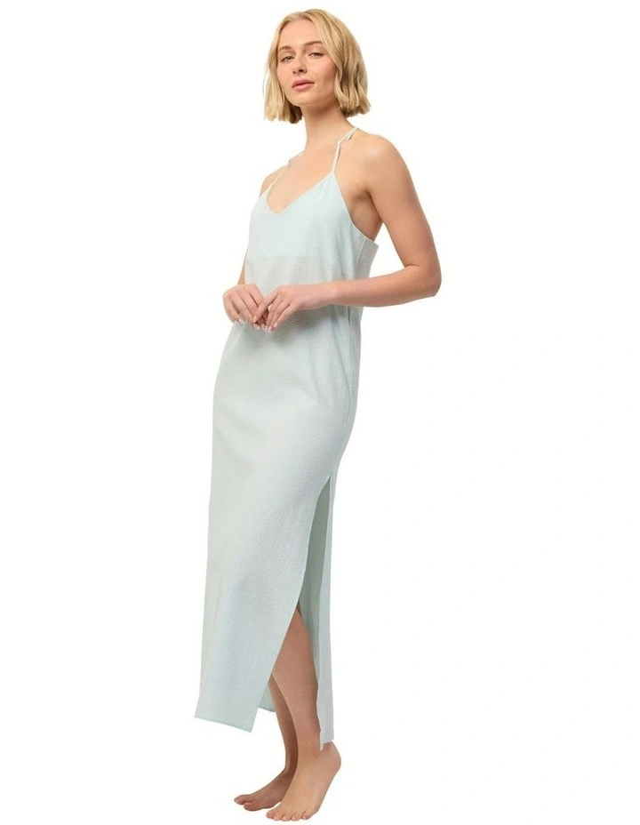 Bella Long Slip Dress Camisole in Mint image 1