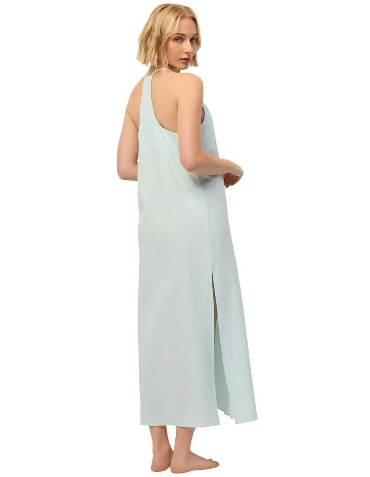 Bella Long Slip Dress Camisole in Mint image 2