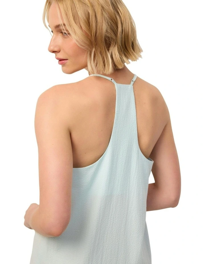 Bella Long Slip Dress Camisole in Mint image 3