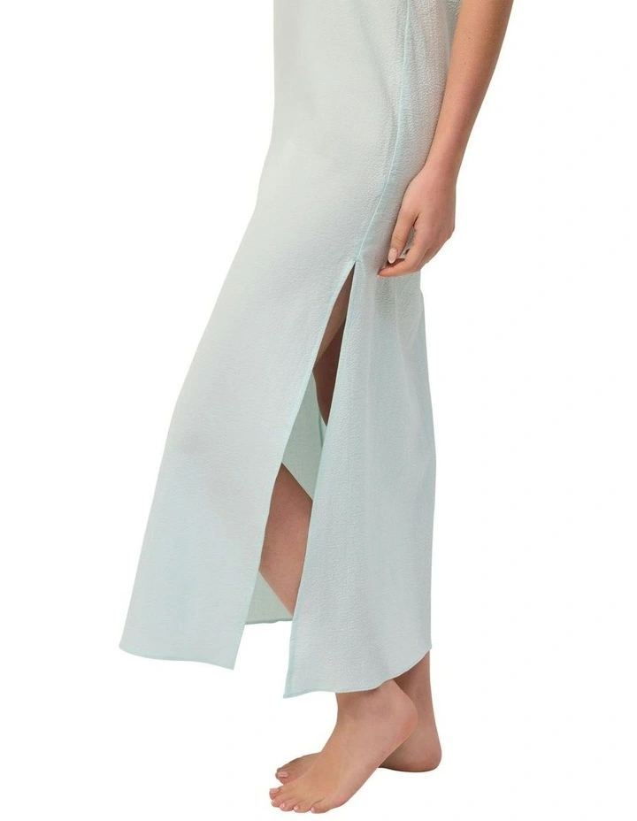 Bella Long Slip Dress Camisole in Mint image 4