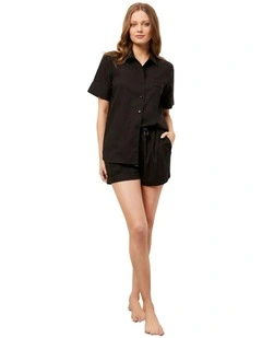 The Ash Boxer Short Set in Black