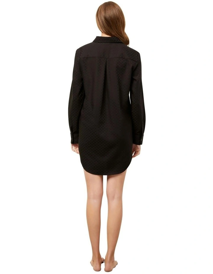 The Ash Night Shirt in Black image 2