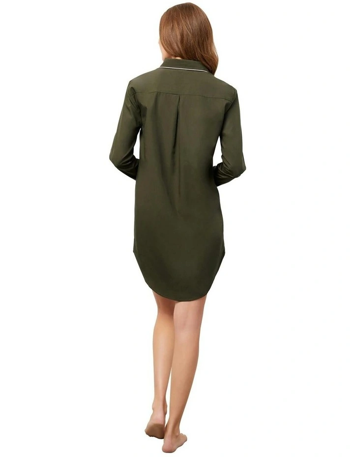 The Fern Night Shirt in Green image 2