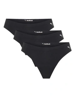 Puma X Modibodi Seamfree Active Period Thong 3 Pack Light Absorbency