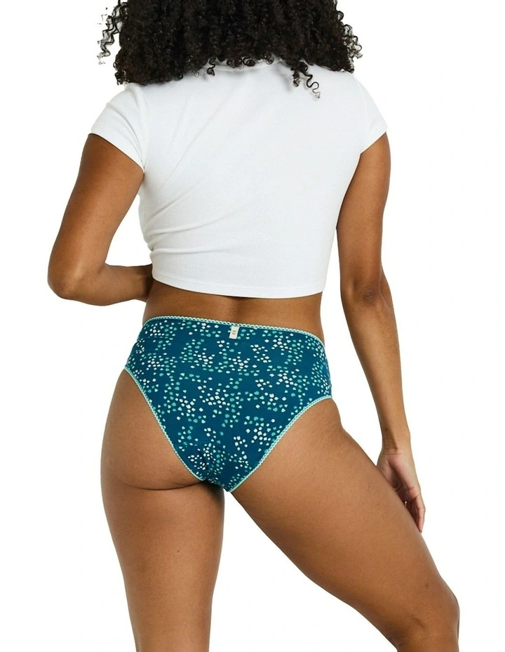 Lola Hi Waist Brief Light-Moderate in Tulip Blue image 2
