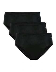 Basic Period Underwear 3 Pack in Black