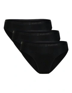 Classic Period Underwear Bikini 3 Pack in Black