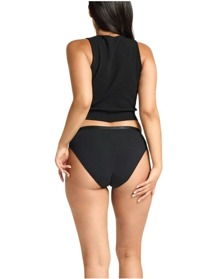 Classic Period Underwear Bikini 3 Pack in Black image 4