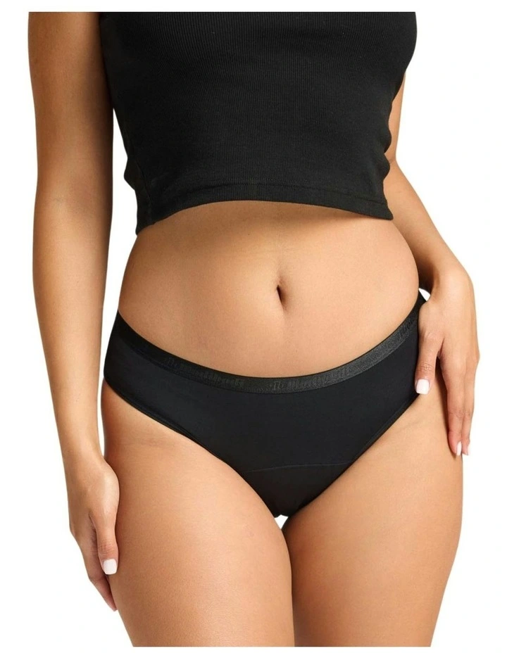 Classic Period Underwear Bikini 3 Pack in Black image 5