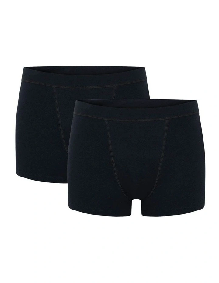 Soft Stretch Seamless Period Underwear Boyshort 2 Pack Super Absorbency image 1