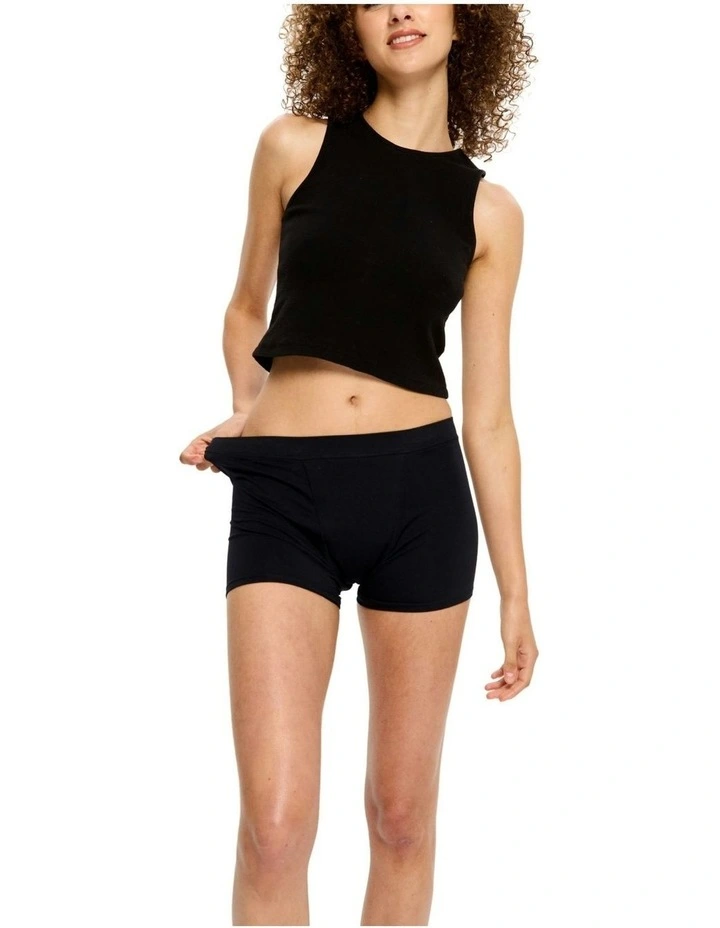 Soft Stretch Seamless Period Underwear Boyshort 2 Pack Super Absorbency image 3