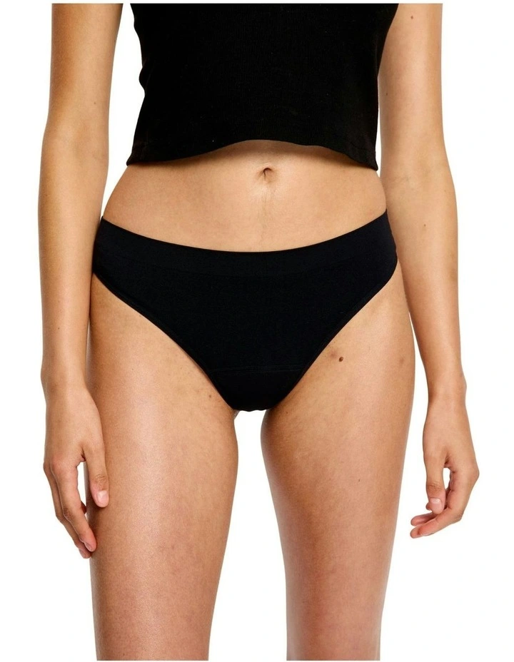 Soft Stretch Seamless Period Underwear Thong 2 Pack in Light Absorbency image 3