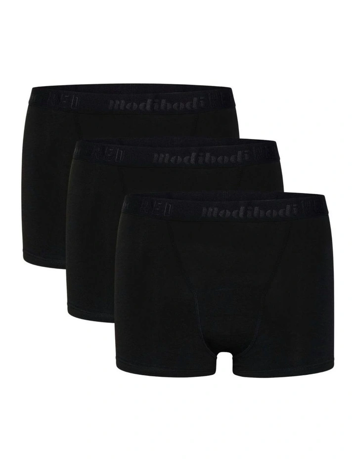 Teen Hipster Period Underwear 3 Pack in Black image 1