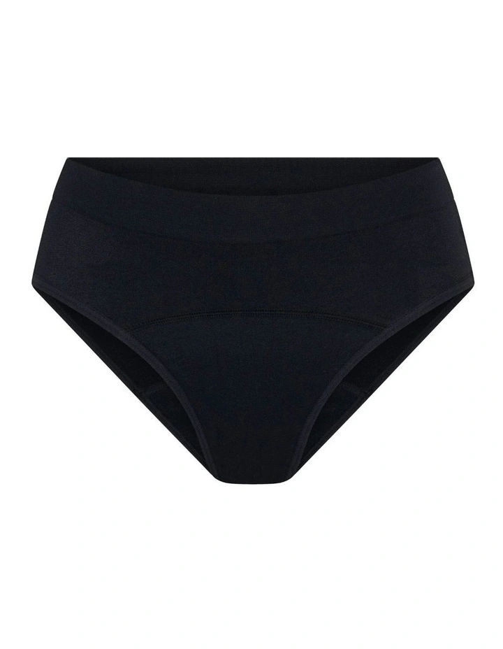 Teen Soft Stretch Seamless Hipster Period Underwear 2 Pack in Black image 7