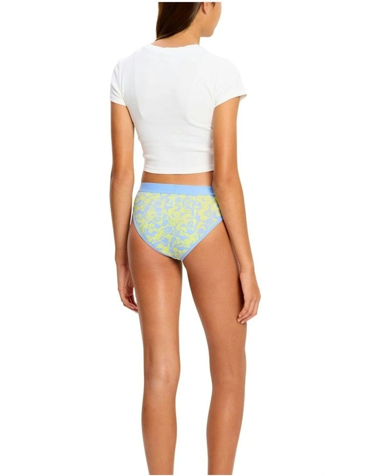 Teen Smiley World Moderate Absorbency Hipster Bikini in Green image 2