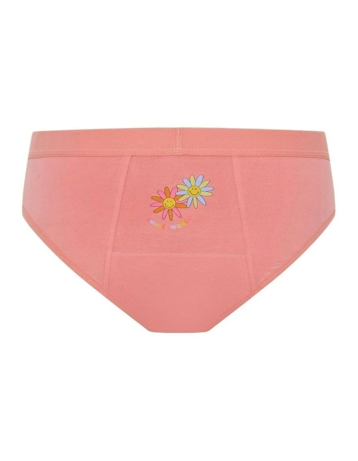 Period Underwear Hipster Bikini SmileyWorld Moderate Absorbency in Pink image 6