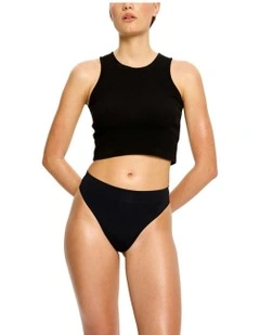 Modicomfort Seamless Hi Waist Period Underwear in Black