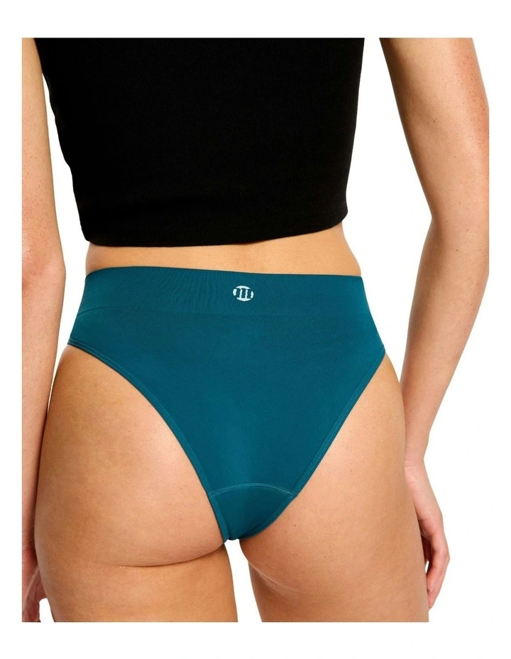 Modicomfort Seamless Hi Waist Period Underwear in Blue image 2