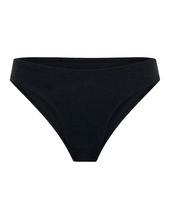 Super Absorbency Swimwear Period Hi-Leg Cheeky Bottom in Black image 6