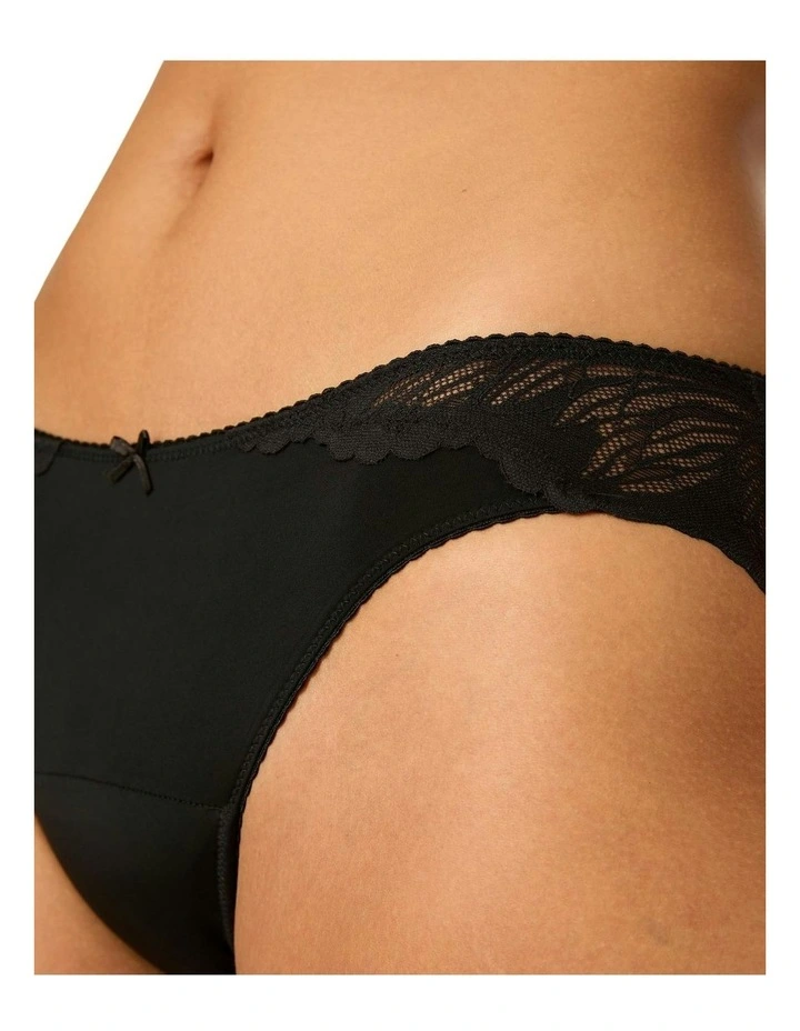 Ines Midi Period Underwear Brief in Noir Black image 5