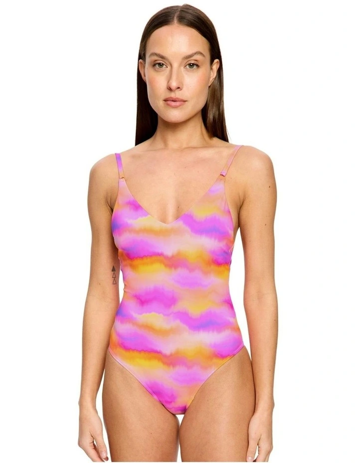 Period V Neck One Piece in Pink image 2