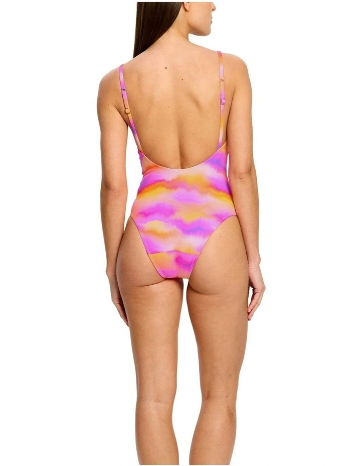 Period V Neck One Piece in Pink image 3